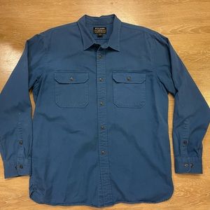 Men’s FILSON CHINO TWILL SHIRT Grouse Blue XL 20153630